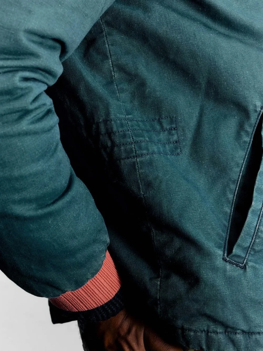 Imogene + Willie quilt lined bomber in juniper XL - Picture 5 of 11